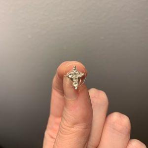 Gem cross earrings (never worn)
